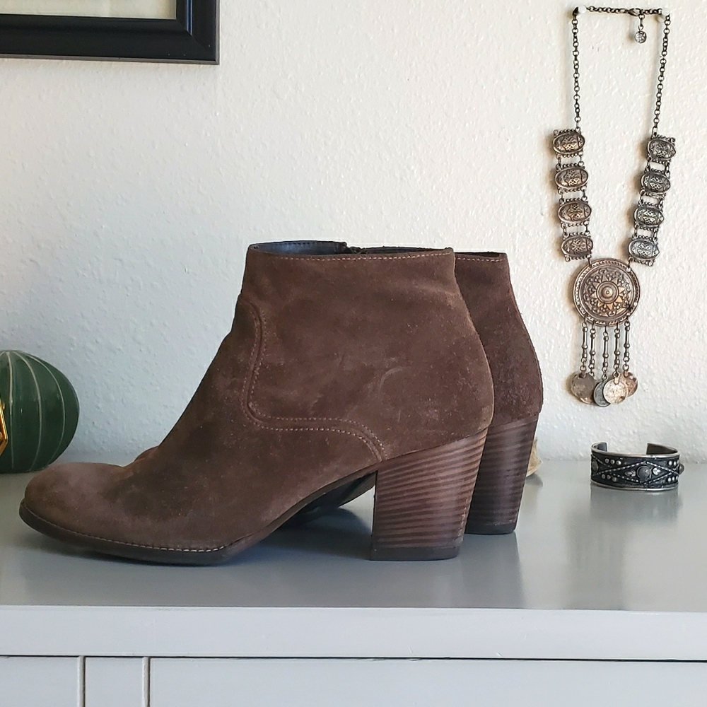 Paul Green Brown Suede Bootie